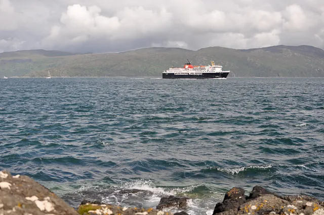 Our ferry makes its way back to Oban