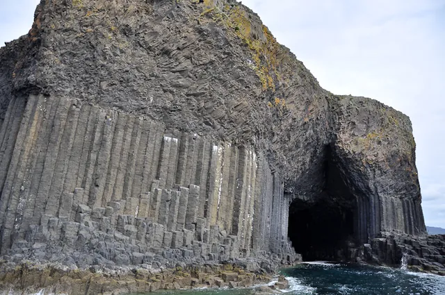 A close-up on Fingal's Cave