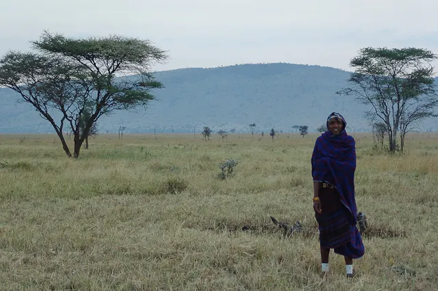 And this young Maasai lad was our only protection from the big cats out there ... hmm?
