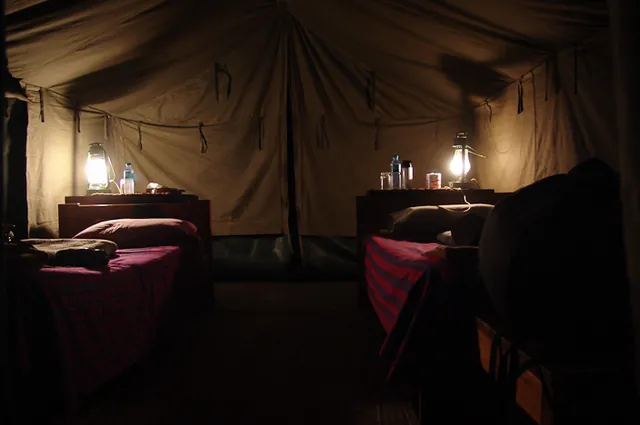 Posh camping by most people's standards