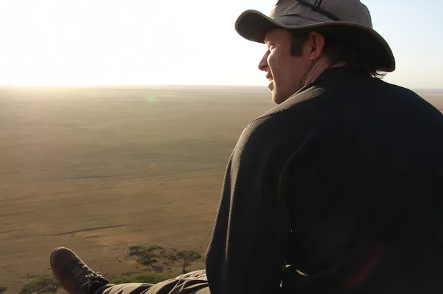 Taking in the Serengeti plains view waiting for sunset