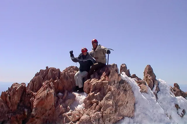 We've done it! Summiting Mount Shasta at 14,162ft. Our first big mountain experience