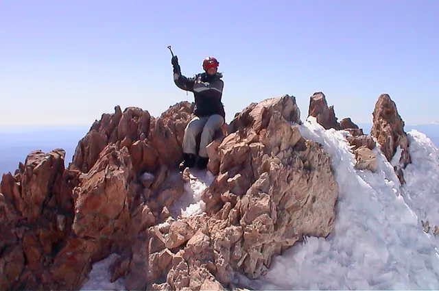 Gill ecstatic to be on top, if not a bit nervous with her fear of heights