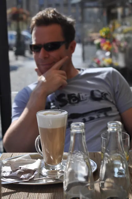We were high on Nespresso coffee, but we decided to wash it down with a mid-morning latte