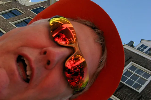 MC claims he bought these sunglasses specifically for this occasion ... hmm?
