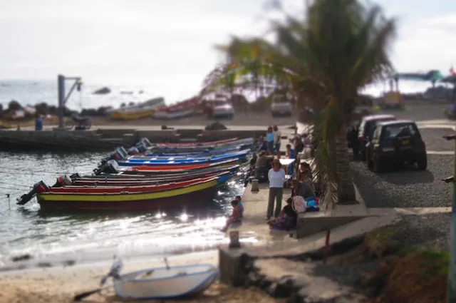 Fishing boats on Rapa Nui.