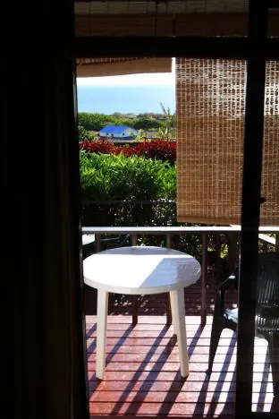 View from our bedroom in the cabin