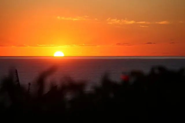 Sunset over the Pacific Ocean