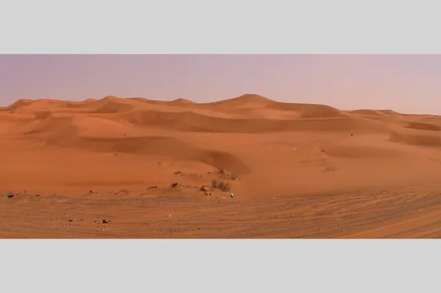 Desolate dunes about an hour away from Dubai