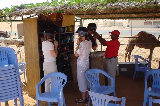 Getting kitted up with helmets