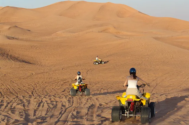 Gill's girlfriends setting out into the dunes