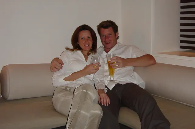 A quick schnifter before we move in for dinner
