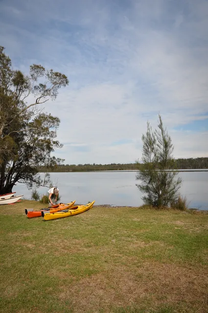 With all of our camping gear squeezed into the storage bins, we make final tweaks before setting off from Erowal Bay