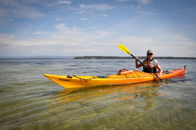 The kayaks are modern and handle well