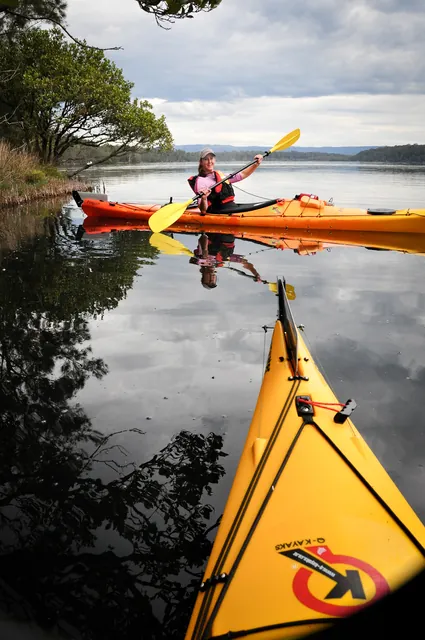 Off we paddle on day two ... destination, Sussex Inlet