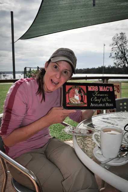 Mrs Mac got the better of us and we opted for beef pie and a mug of tea