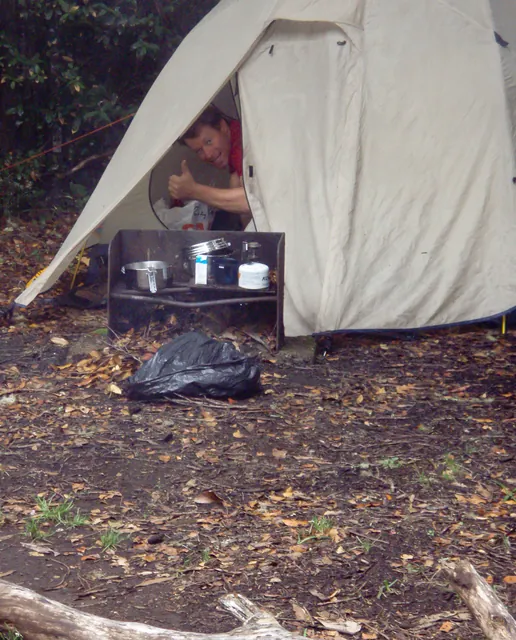 All set up in our den