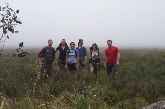 Pose shot on the misty Black Swamp