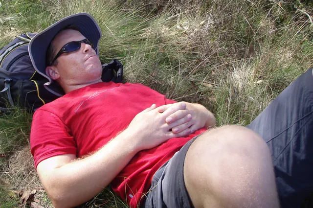 Darrell having a small siesta