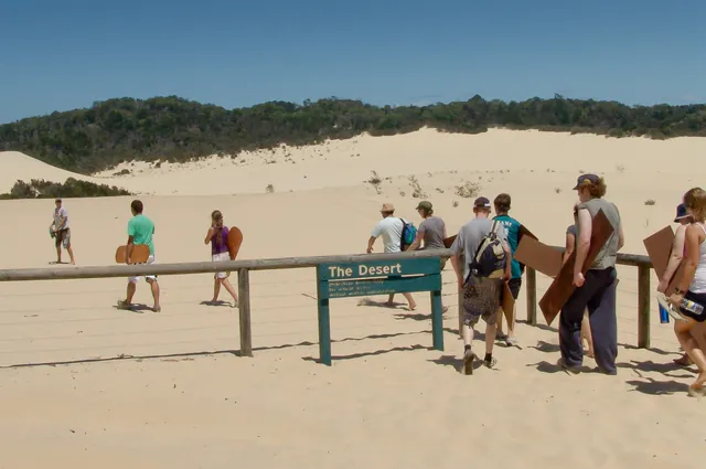 "Who's up for a bit of hot sand spray in your face after applying sunscreen?"