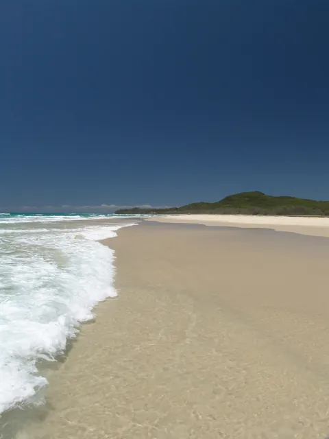 Time to jump in - the water is fantastically warm and inviting - some strong rips though