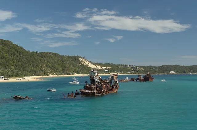It looks like a bit of a scrap-heap, but it creates a great artificial reef for snorkelling