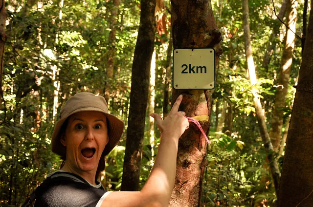 The KM markers along the way are helpful for mental well-being