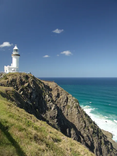 Cape Byron Lighthouse in all her glory - whiter than white, and what a view!