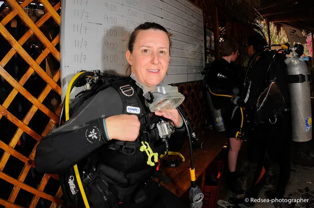 Diving is not for glamourpusses!