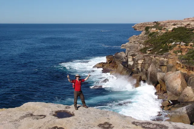 Crashing waves all along the coastal walk