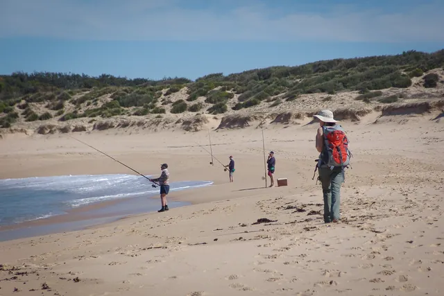 Fisherman on Big Marley beach