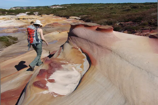 Some colourful rocks along the way