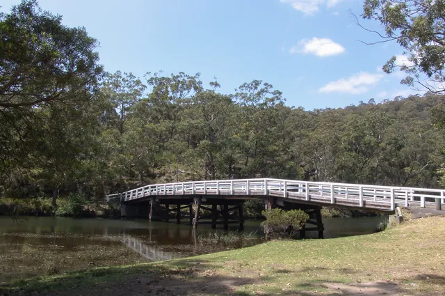 The white bridge at Audley