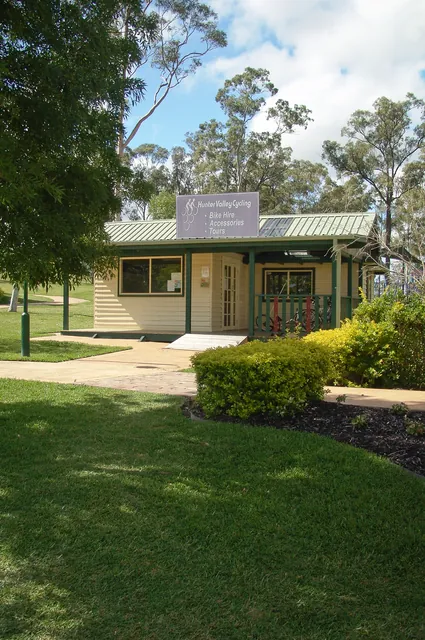 We picked up the bikes from Hunter Valley Cycles - $50 AUD for a tandem (note: they don't have the shop anymore but they do a drop-off arrangement at your hotel which is just as easy)