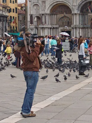 This fella is yet to realise the miracle that is Mini-DV Camcorders