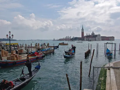 Gondola after gondala ferrying young hopefuls under the Bridge of Sighs in search of eternal love