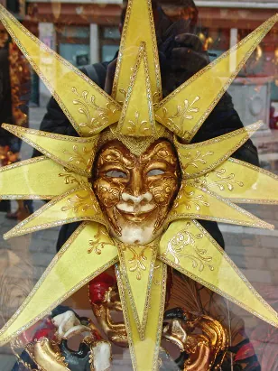 The Venetian masks play a big part of the city's culture