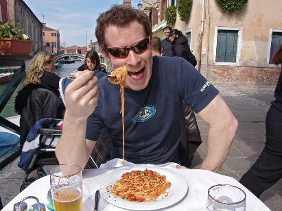 Fresh Italian spaghetti ... fantastic!