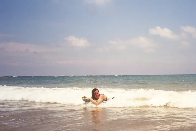 Boogie boarding in the North Atlantic Ocean