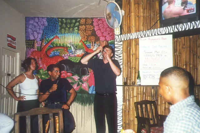 Another one of the instructors showing off his vodka snorting trick