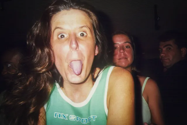 Serious looking photobombs in the back