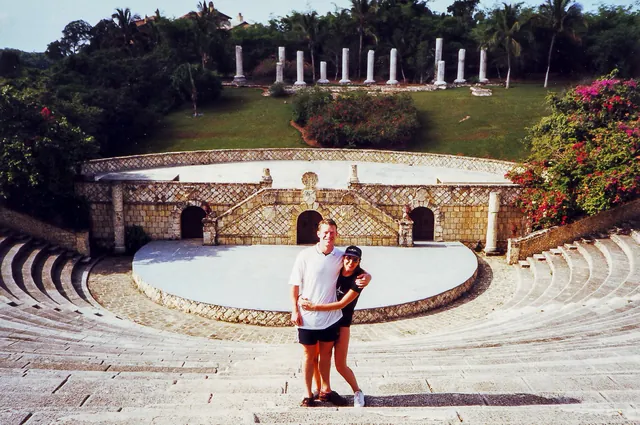 DnG on the steps of the amphitheatre