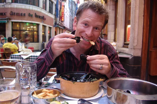 You've got to try the mussels in Brussels at Chez Leon