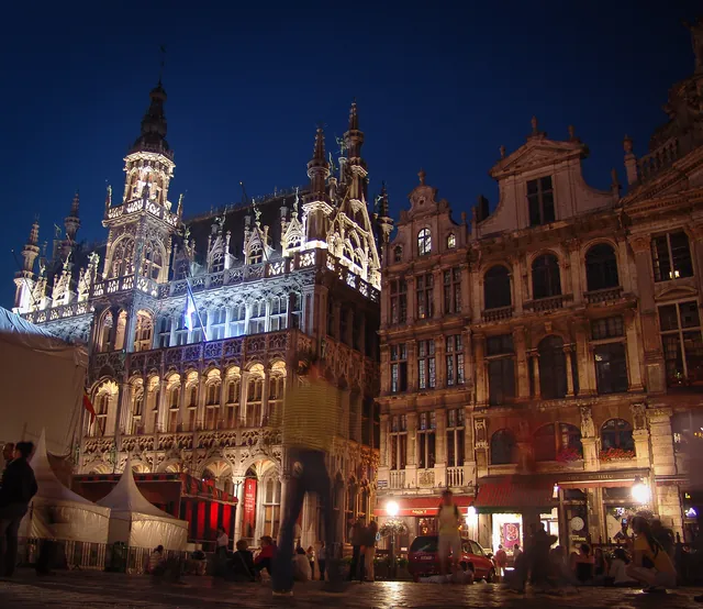 The guildhouse of the Maison du Roi in the Grand Place square