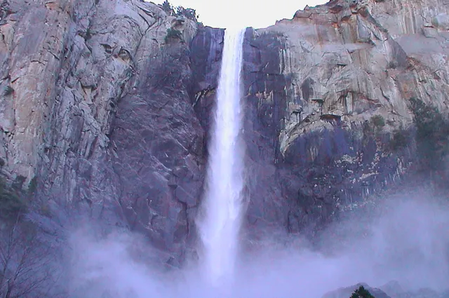 The thunderous Bridalveil
Fall which we heard before we could see it