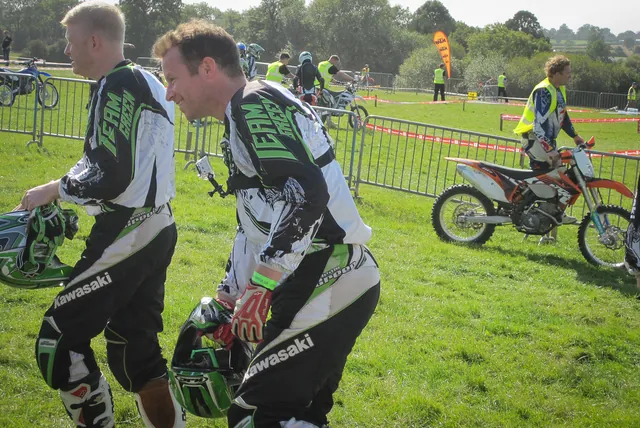 Safety briefing finished. Beside myself at this point as we head towards the bikes