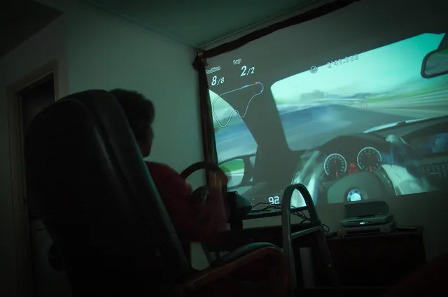 Most visitors were subjected to the 'star in the reasonably priced [virtual] car' test. Naz in the hot seat here