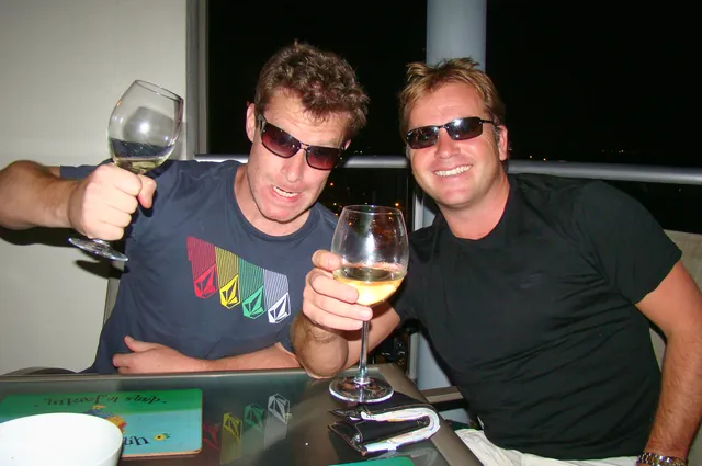 Rob visited. Chardonnay did flow!