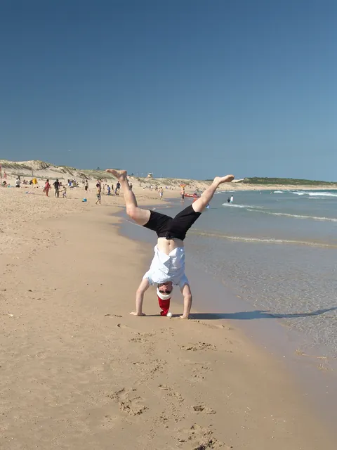 Christmas day beach shenanigans
