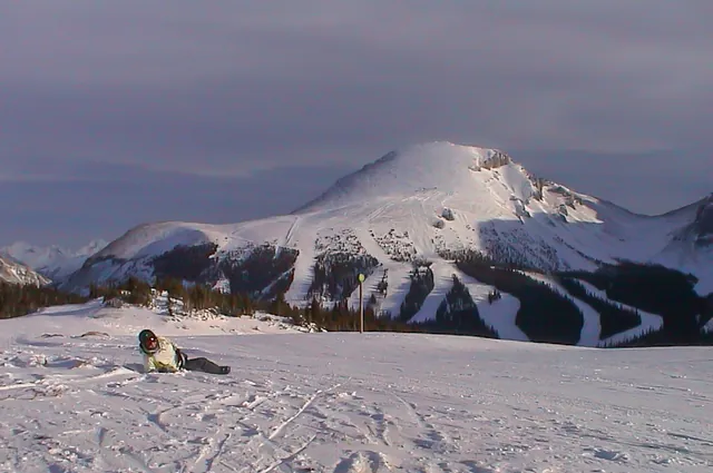 Gill in front of Goats Eye Mountain